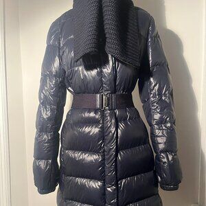 Prada Sport Navy Long Puffer 44 IT / 8 US